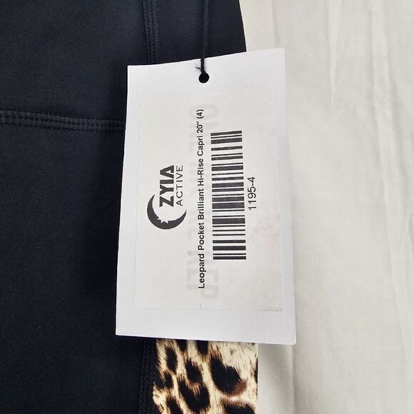 Zyia 🌙 Pocket Brilliant Hi-Rise 20” Leopard Size 4 Women's - Picture 5 of 9